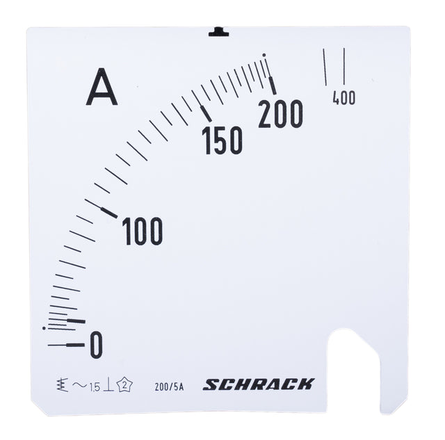 Foto: Wechselskala, 96x96mm, 200/400/5A AC