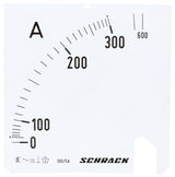 Foto: Wechselskala, 96x96mm, 300/600/5A AC