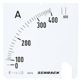 Foto: Wechselskala, 96x96mm, 400/800/5A AC