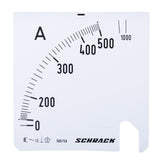 Foto: Wechselskala, 96x96mm, 500/1000/5A AC