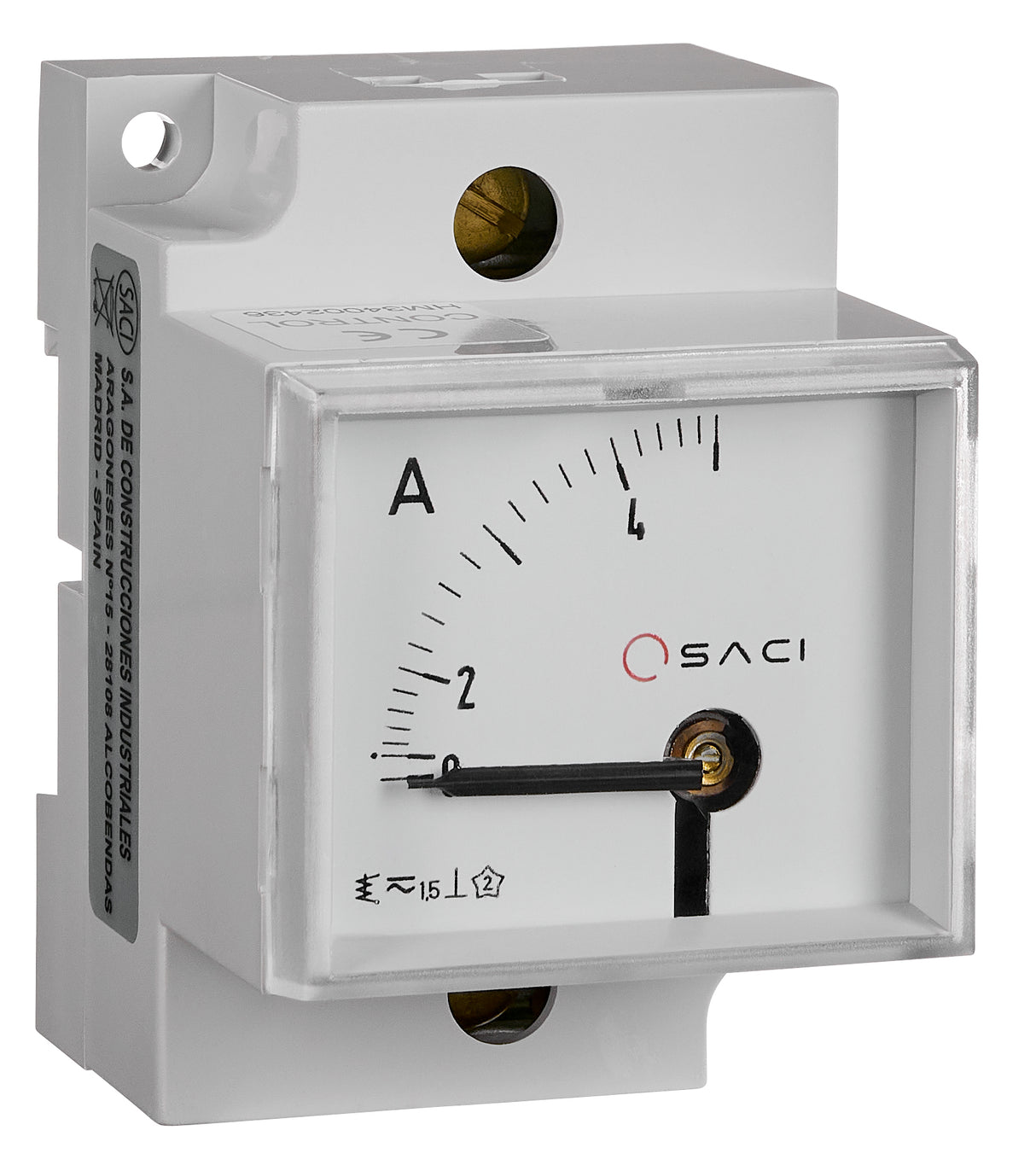 SACI EC5VR 45x52,5 Amperemeter direkt, Reiheneinbau, 0-5A