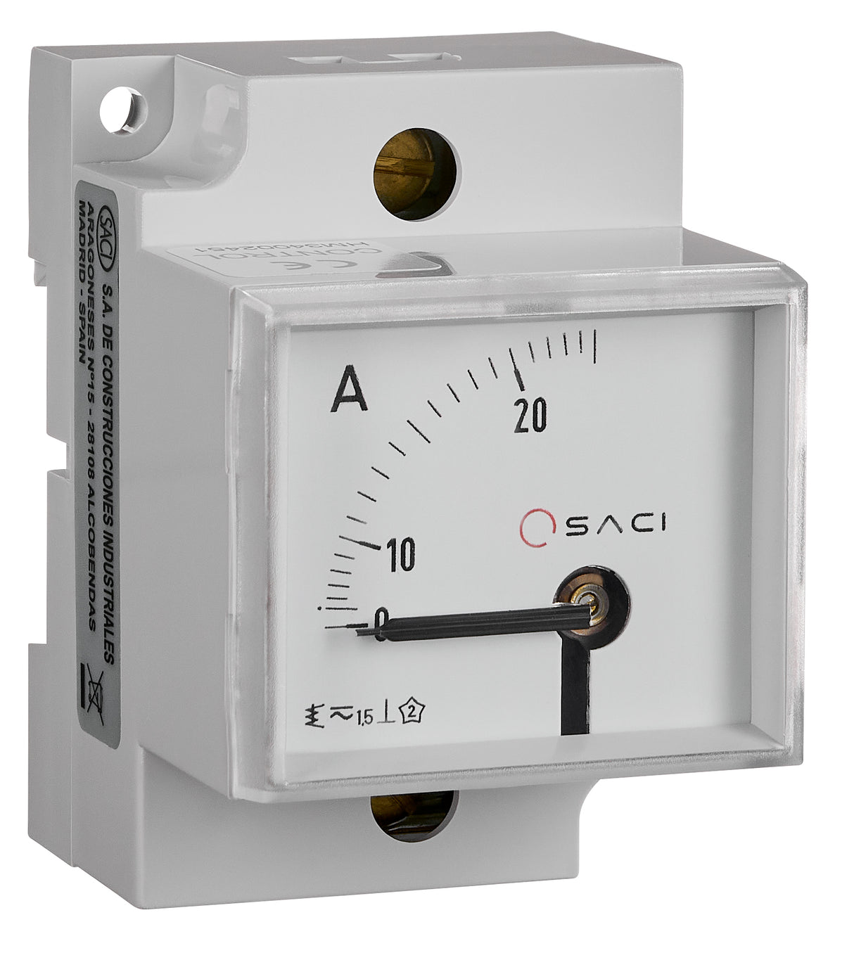 SACI EC5VR 45x52,5 Amperemeter direkt, Reiheneinbau 0-25A
