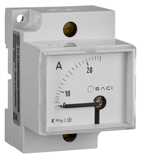 SACI EC5VR 45x52,5 Amperemeter direkt, Reiheneinbau 0-25A