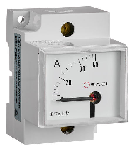 SACI EC5VR 45x52,5 Amperemeter direkt, Reiheneinbau 0-40A