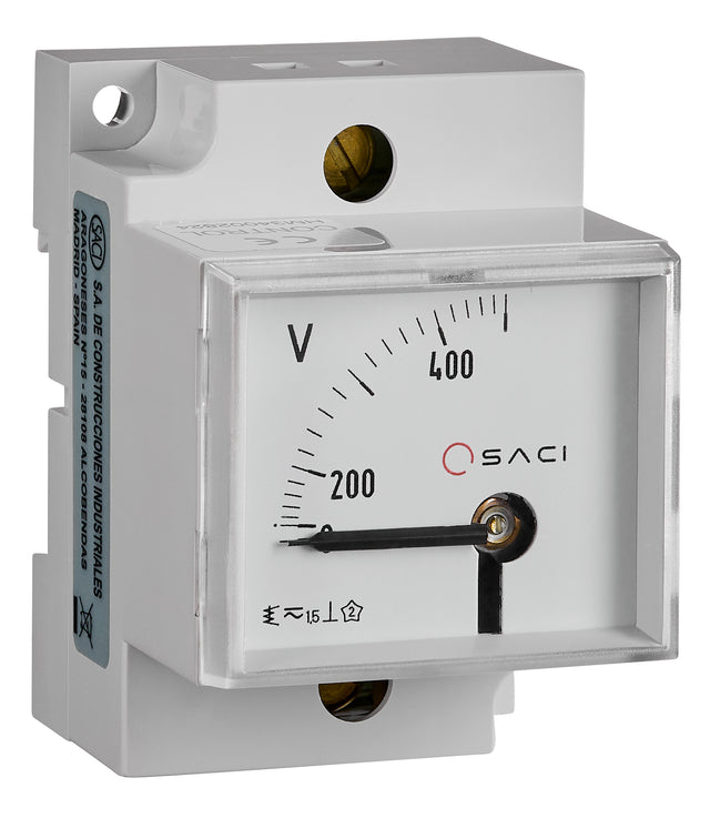 SACI EC5VR 45x52,5 Voltmeter, Reiheneinbau, 0-500V