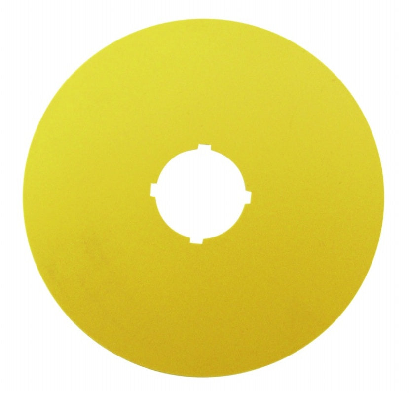 Not-Aus Schild D=90mm blanko