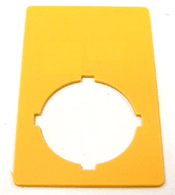 Not-Aus Schild 33x50mm blanko