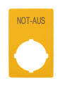 Foto: Not-Aus Schild 33x50mm