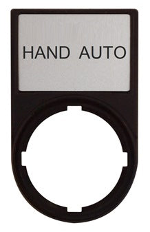 Foto: Schild+Träger Anzeige: HAND AUTO