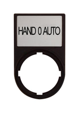 Foto: Schild+Träger Anzeige: HAND 0 AUTO
