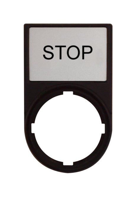 Foto: Schild+Träger Anzeige: STOP
