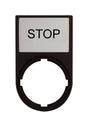 Foto: Schild+Träger Anzeige: STOP