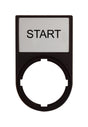 Foto: Schild+Träger Anzeige: START