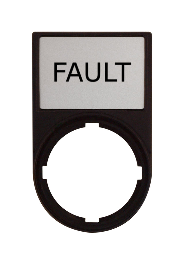 Foto: Schild+Träger 30x50 Anzeige: FAULT