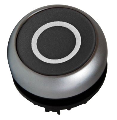 Drucktaste flach tastend schwarz "0"