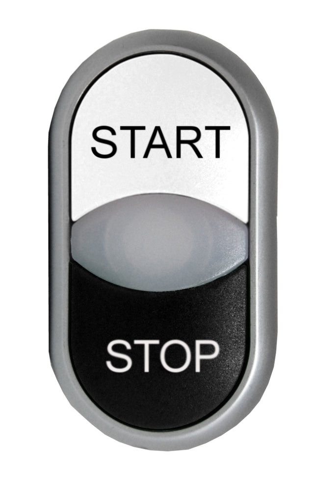Doppeldrucktaste tastend bel. schwarz/weiss "STOP/START"