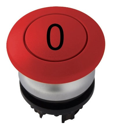 Pilzdrucktaste rastend rot "0"