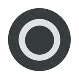 Tastenplatte flach schwarz "0"