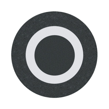Tastenplatte flach schwarz "0"