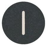 Tasterplatte f. Drucktaste Flach Schwarz "I"