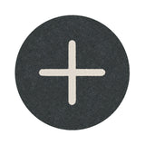 Tastenplatte flach schwarz "+"