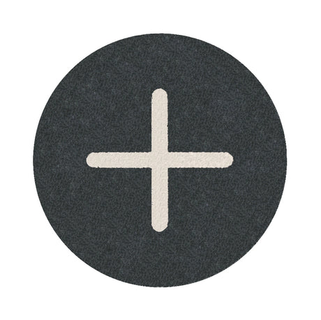 Tastenplatte flach schwarz "+"