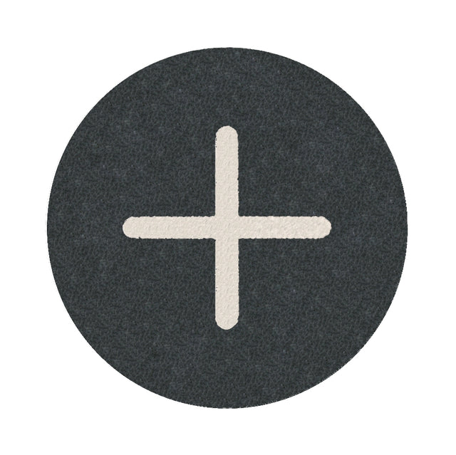Tastenplatte flach schwarz "+"