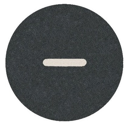 Tastenplatte flach schwarz "-"