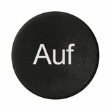 Tastenplatte flach schwarz "Auf"