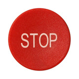 Tastenplatte flach rot "Stop"