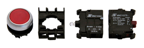 Leuchtdrucktaster SET rot 230V, 1 Öffnerkontakt