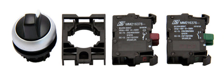Knebelschalter SET, 3 Schaltstellen, rastend 60°, 1S, 1Ö