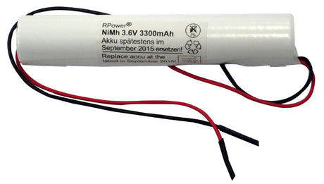 Foto: Akku NiMH 3,6V 3,3Ah für Einzelbatterieleuchten