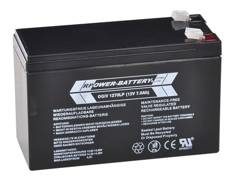 Foto: Batterie RPower OGiV longlife bis 12 Jahre 12V/7,0Ah (C20)