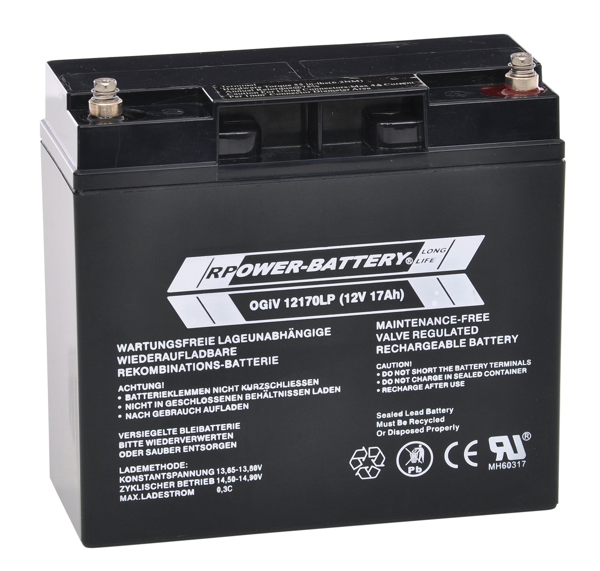 Batterie RPower OGiV longlife bis 12 Jahre 12V/17Ah (C20)