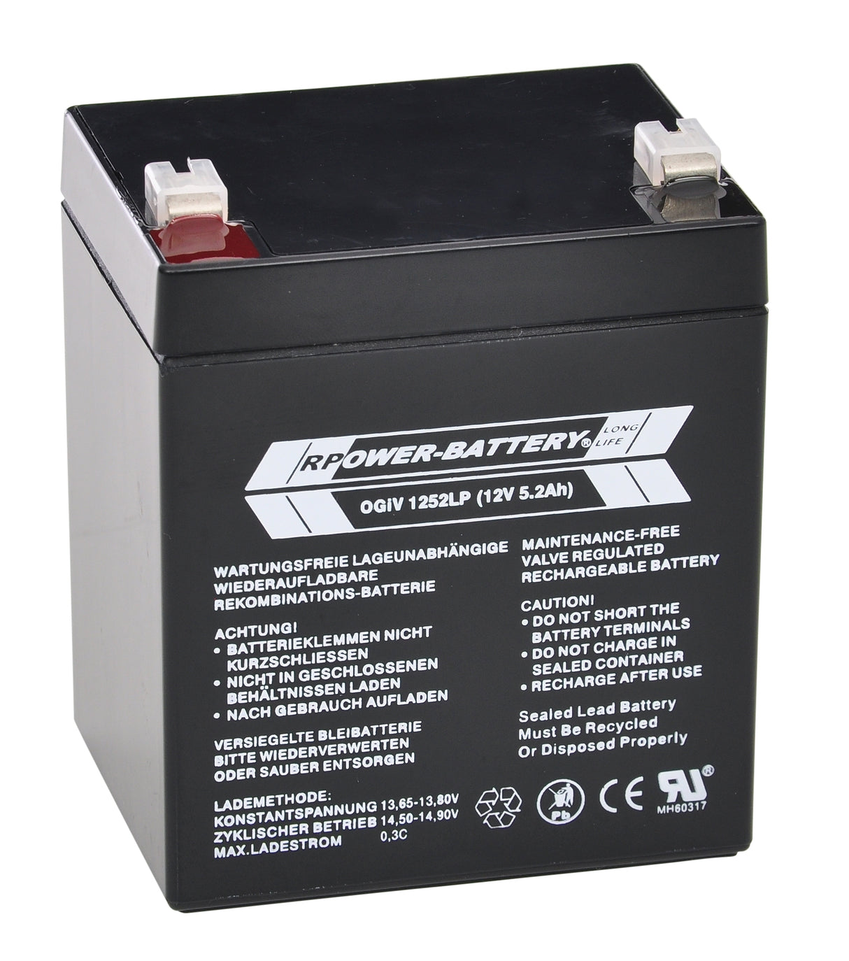 Batterie RPower OGiV longlife bis 12 Jahre 12V / 5,2Ah (C20)