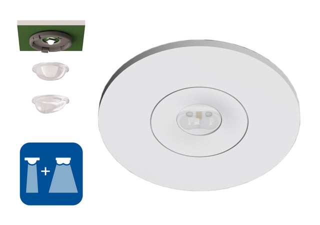 Foto: Notleuchte EE 1x4W ERT-LED 24V CC24 Wechsellinsen
