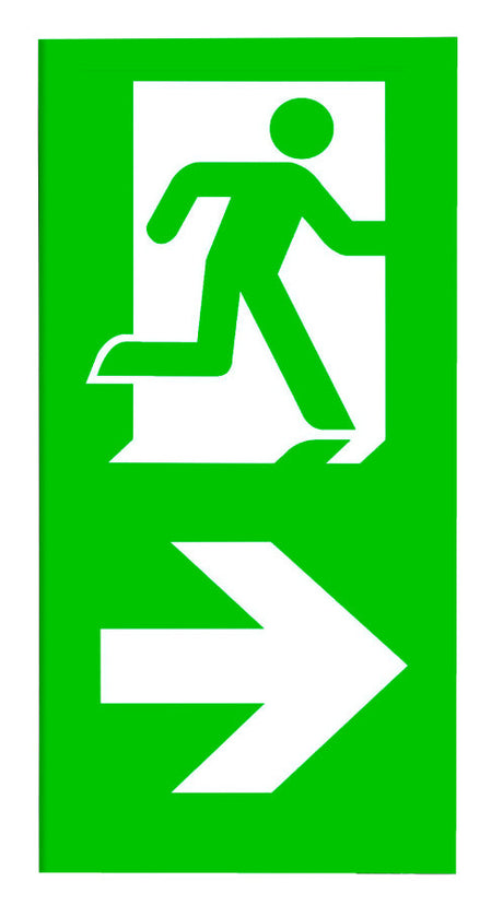 Steckpiktogrammset für Notleuchten Design K9 EW:30m