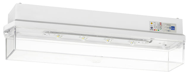 Notleuchte KWI klar Autotest 4x1W ERT-LED 3h 230V AC Decke