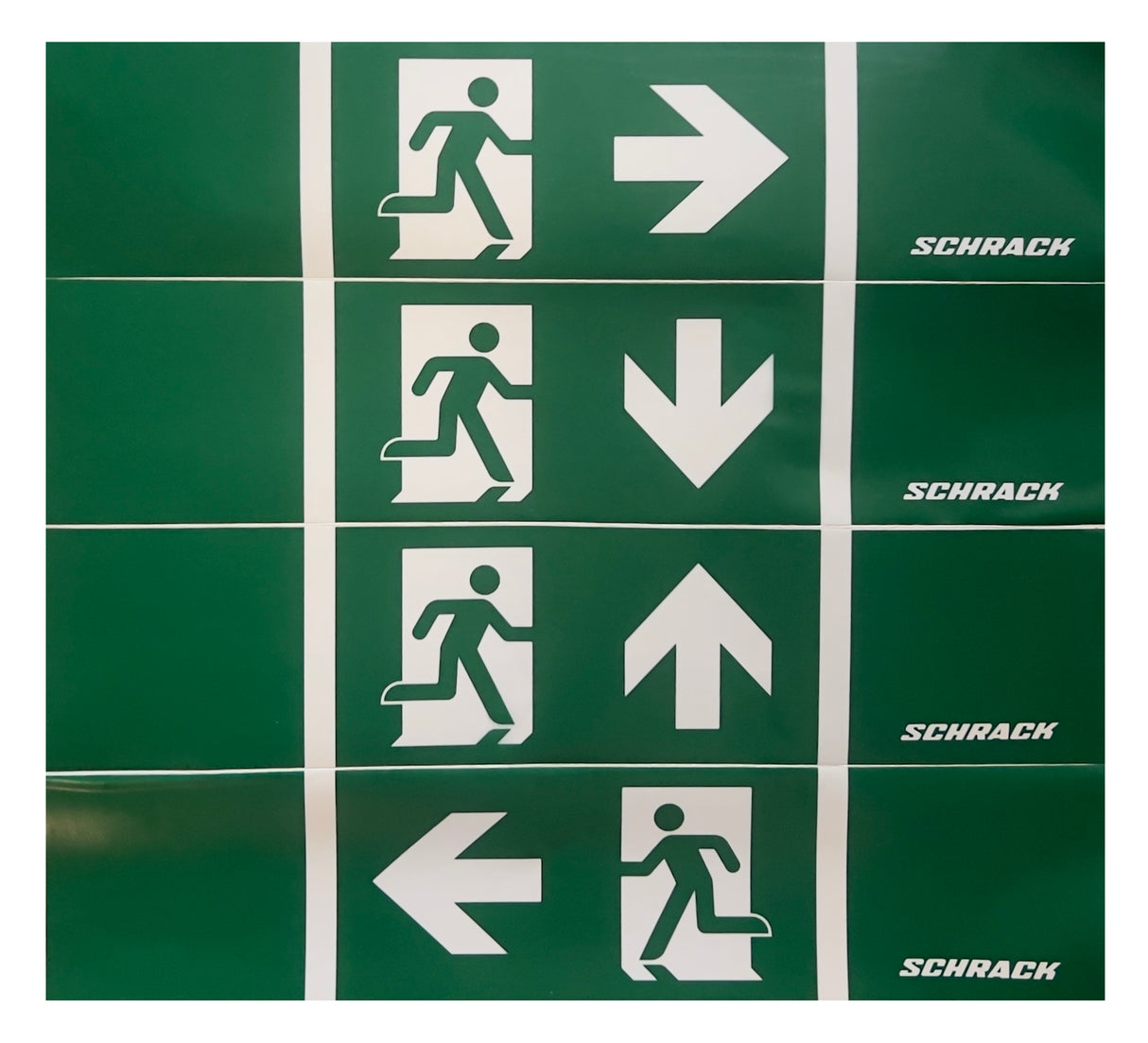 Piktogrammset für NLKWI.. Pfeile links, rechts, oben, unten