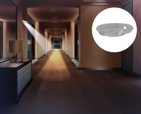 4 LED-Wechsellinsen:Wand-Flur-Ausleuchtung von Rettungswegen