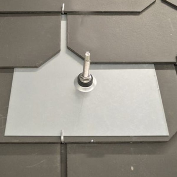 Metallersatzziegel Typ Schiefer 250x380mm für Stockschraube
