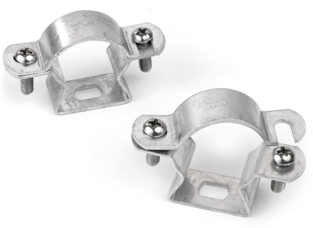 Rohrabstandschelle, Ø 32 mm, mit Edelstahlschrauben, ALU