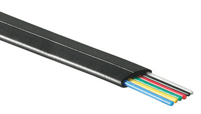 Modularflachleitung 6pol.schwarz für Telefon-Patchkabel 100m