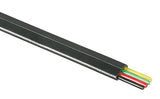 Modularflachleitung 4pol.schwarz für Telefon-Patchkabel 100m