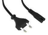 Netzkabel Euro - Euro8, schwarz, 1,8m