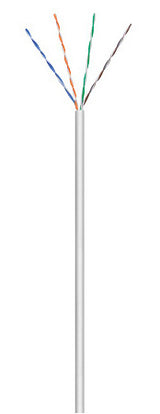 CAT.5e Patchkabel 200MHz, U/UTP, PVC, grau - 305m