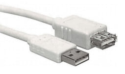 USB 2.0 Verlängerungskabel, A Stecker-A Buchse, 1,8m, Grau
