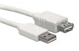 USB 2.0 Verlängerungskabel, A Stecker-A Buchse, 3,0m, Grau