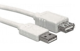 USB 2.0 Verlängerungskabel, A Stecker-A Buchse, 3,0m, Grau